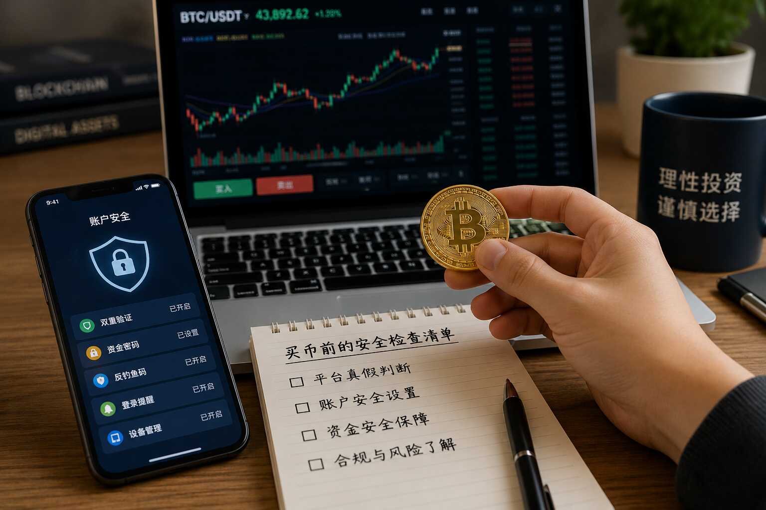 新手买币前账户安全检查配图 新手买币前账户安全检查配图