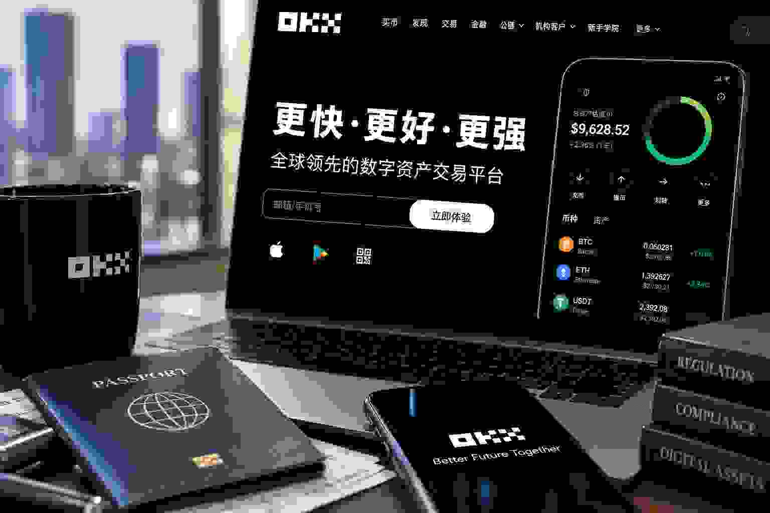 OKX全球合规与资产安全场景图 OKX全球合规与资产安全场景图